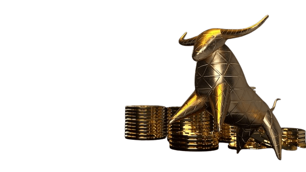 Bull with Coins Hero Image