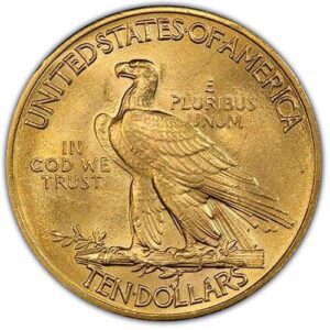Indian $10 Eagle (1907-1933) MS64 reverse