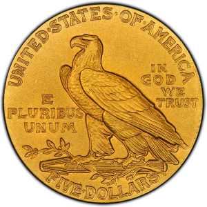 1908 half eagle rev