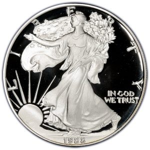 1988s silver eagle obv