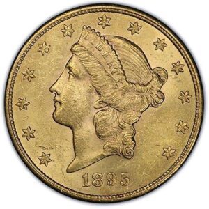 Liberty Head $20 Double Eagle (1849-1907) AU58 obverse
