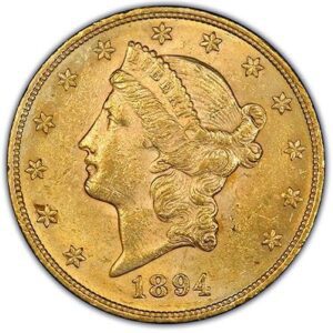 Liberty Head $20 Double Eagle (1849-1907) MS61 obverse