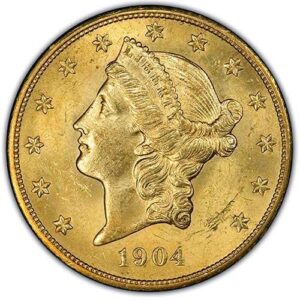 Liberty Head $20 Double Eagle (1849-1907) MS63 obverse