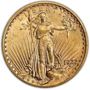 Saint-Gaudens $20 Double Eagle (1907-1933) MS62 obverse