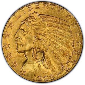Indian $5 Half Eagle (1908-1929) MS64 obverse