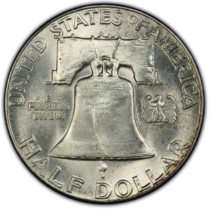 Franklin Half Dollar (1951) MS66 - Back