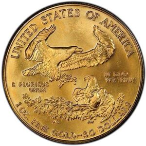 American Gold Eagle (1986 to Date) MS66 reverse
