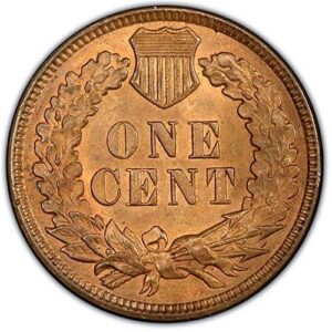 Indian Head Cent (1859-1909) MS63 RB reverse