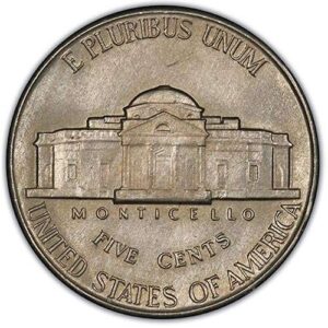 Jefferson Nickel (1938 to Date) MS64 reverse