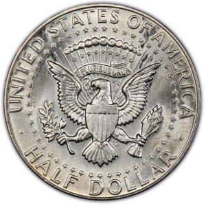 Kennedy Half Dollar (1964 to Date) MS67 reverse