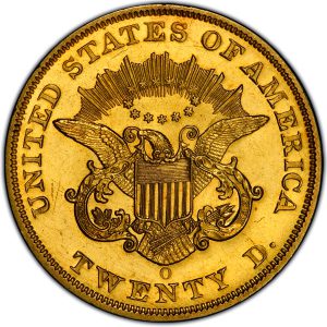 Liberty Head $20 Double Eagle (1849-1907) rev