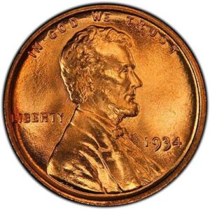 Lincoln Cent, Wheat Reverse (1909-1958) MS68 RD obverse