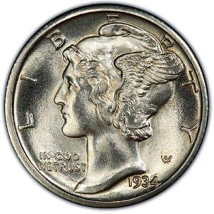 Mercury Dime (1916-1945) MS64 obverse