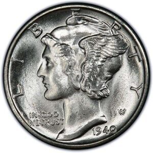 Mercury Dime (1916-1945) MS65 obverse