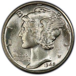 Mercury Dime (1916-1945) MS66 obverse