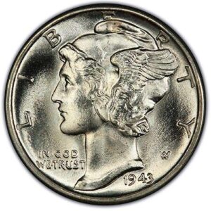 Mercury Dime (1916-1945) MS67 obverse