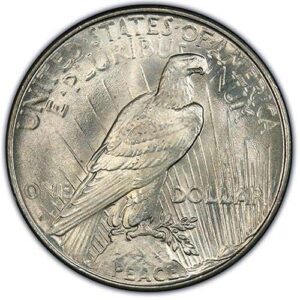 Peace Dollar (1921-1935) MS64 reverse