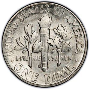 Roosevelt Dime (1946 to Date) MS67 reverse