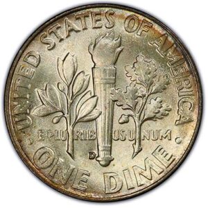Roosevelt Dime (1946 to Date) MS68 reverse