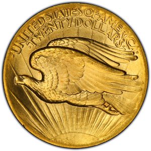 Saint-Gaudens $20 Double Eagle (1907-1933) rev