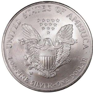 American Silver Eagle (1986 to Date) MS66 reverse
