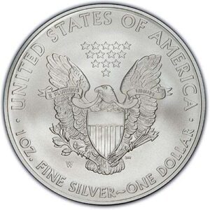 American Silver Eagle (1986 to Date) MS70 reverse