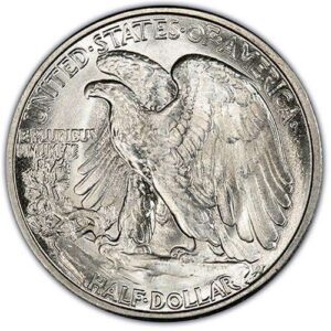 Walking Liberty Half Dollar (1916-1947) MS64 reverse