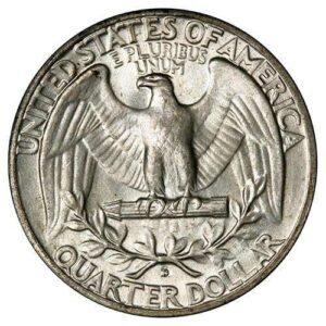Washington Quarter (1932-1998) MS63 reverse