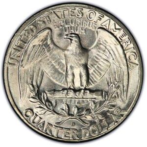 Washington Quarter (1932-1998) MS64 reverse