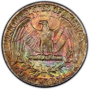 Washington Quarter (1932-1998) MS67 reverse